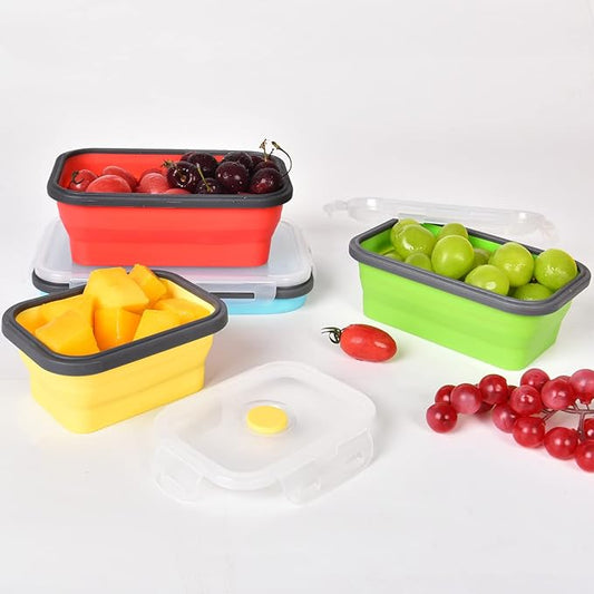 Collapsible Silicone Food Containers (Set of 4)