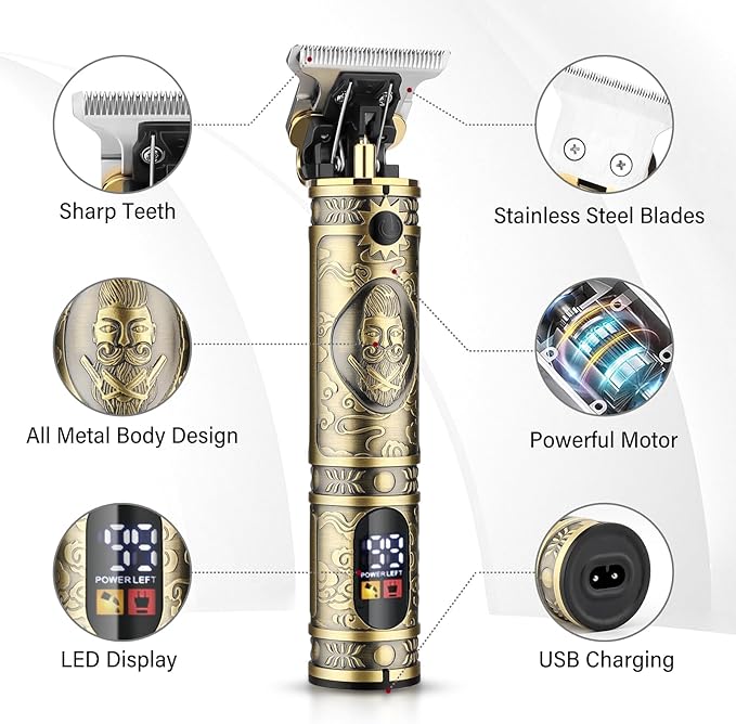 Professional Hair Clipper Set (Cordless)